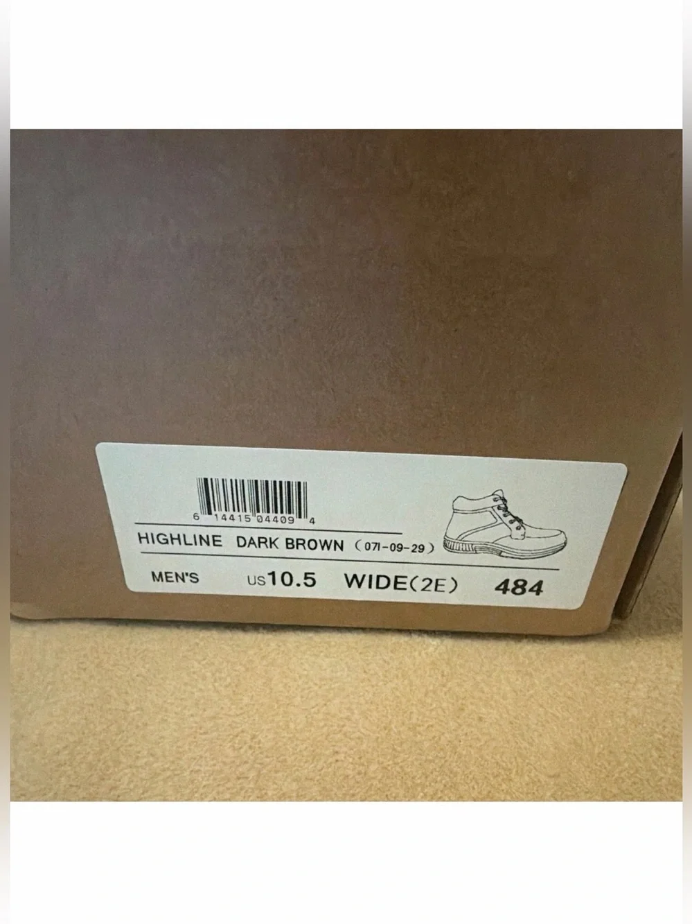 Orthofeet Men's Brown Leather Lace-Up Ankle Boots US 10.5 Comfort New with box